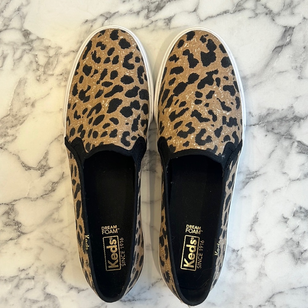 Keds Dream Foams Leopard print sneakers size 10